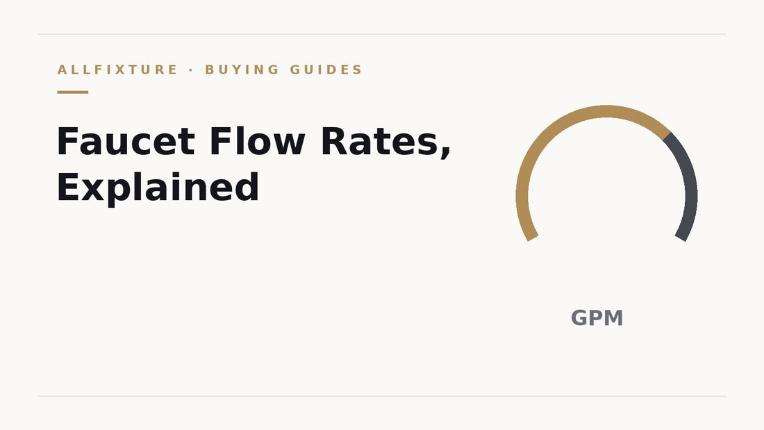 Faucet flow rates and GPM explained