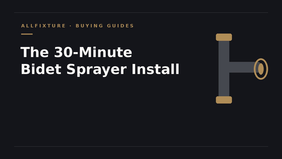 Bidet sprayer installation guide