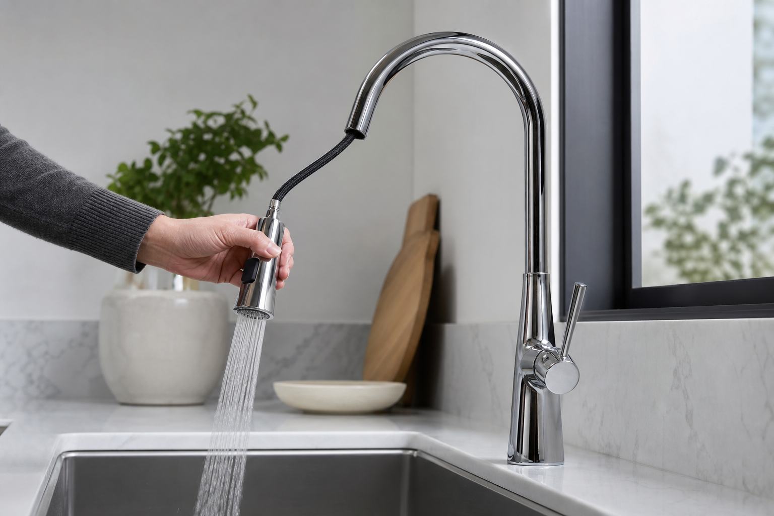 Pull-Down Spout Faucets: Ergonomic Design for Busy Kitchens