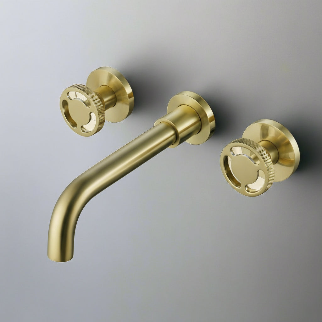 Windsor Widespread Wall-Mount Faucet – Solid Brass | AllFixture
