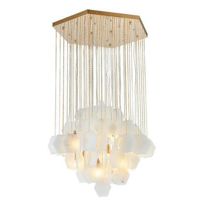 Moonshade Natural Marble Modern Pendant Chandelier