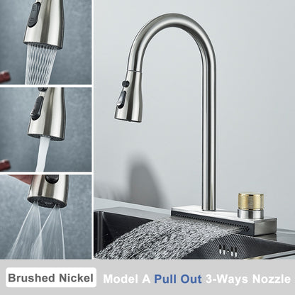 Rainfall Pull Out Spout Kitchen Faucet