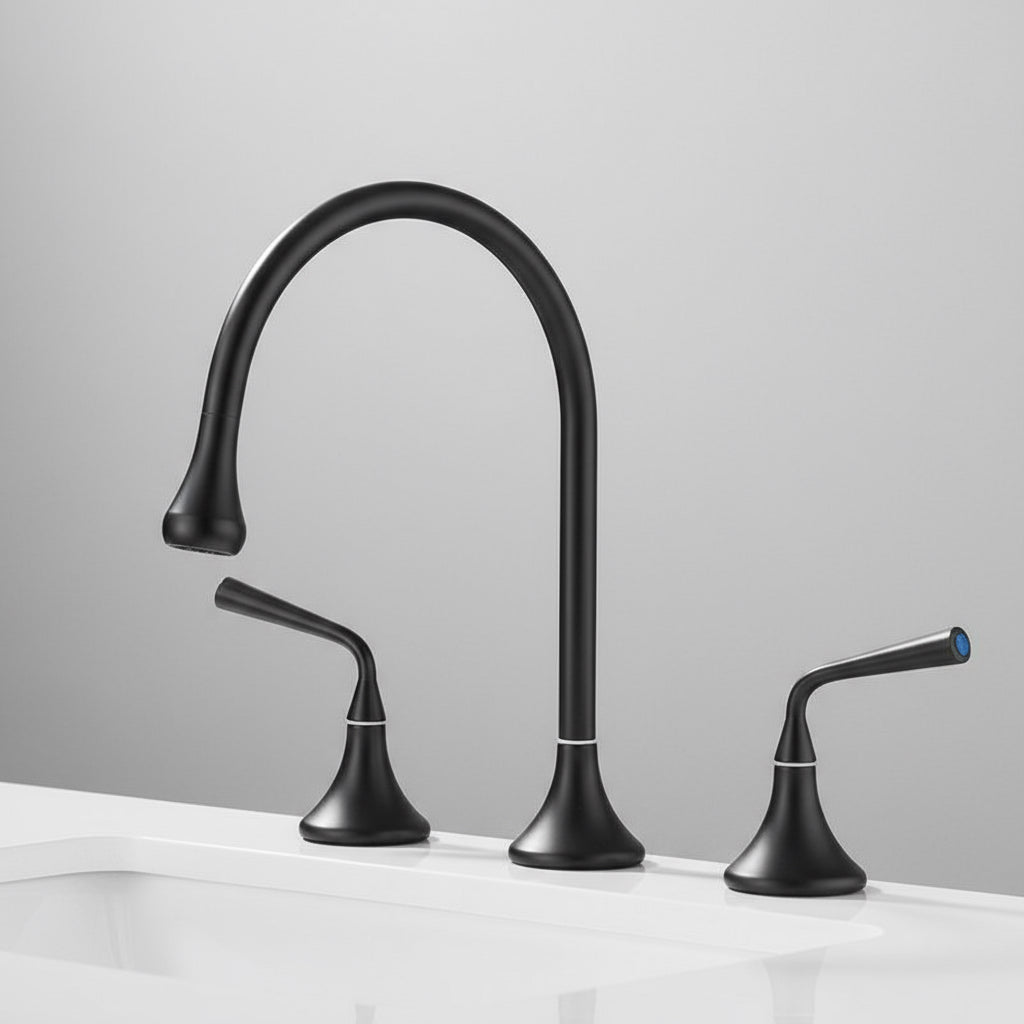 Maison Widespread Bathroom Faucet | Solid Brass, Dual-Handle | AllFixture