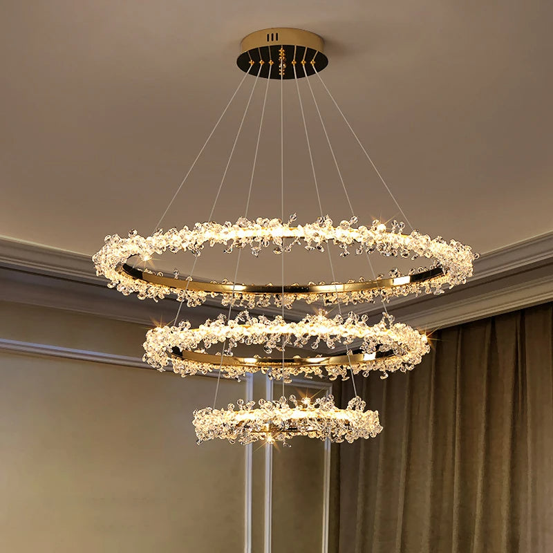 Capri 3-Tier Crystal Chandelier