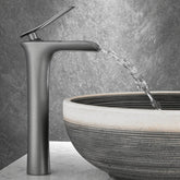 Tiqui™ Gunmetal Single Handle Bathroom Sink Faucet