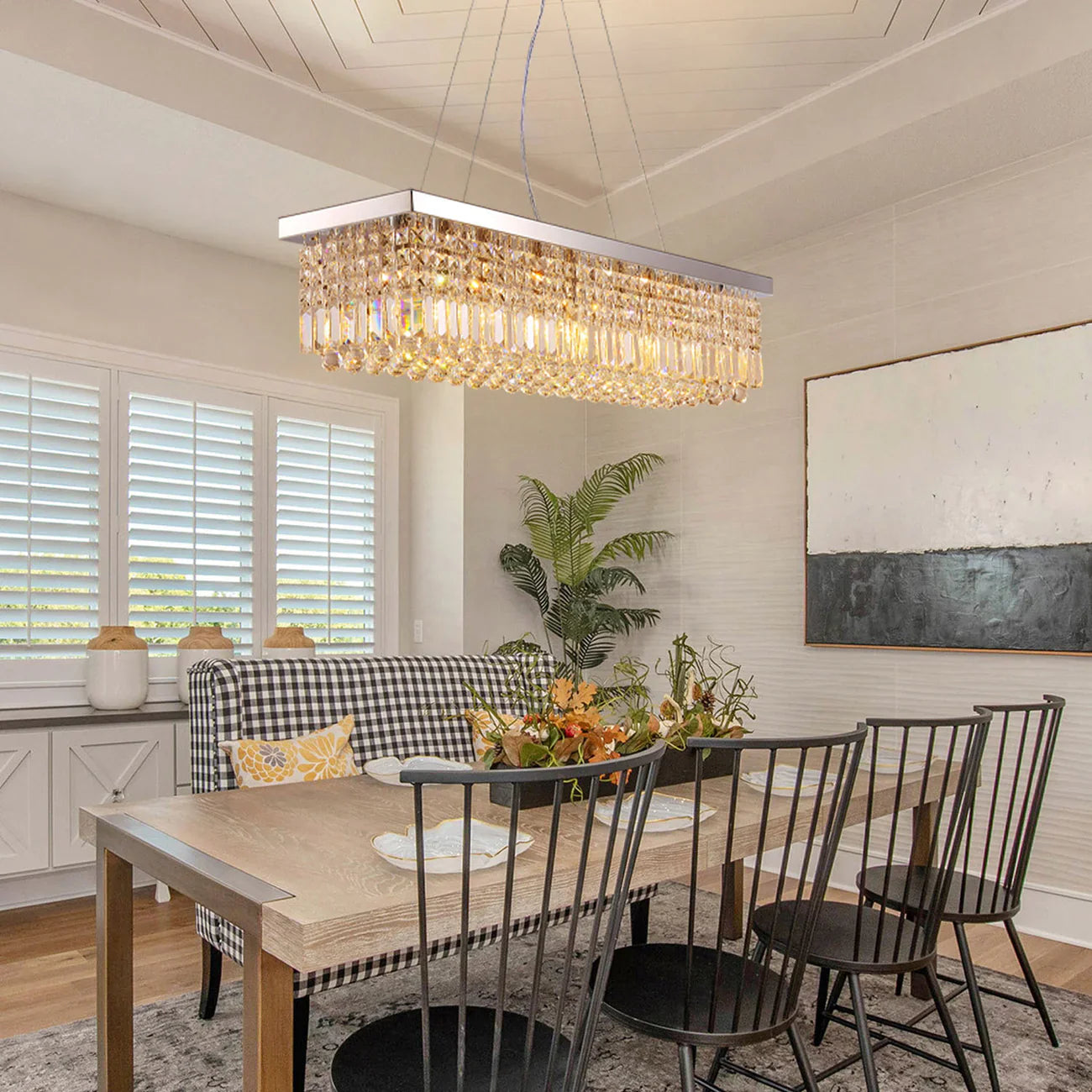 47" Crystal Dining Room Chandelier