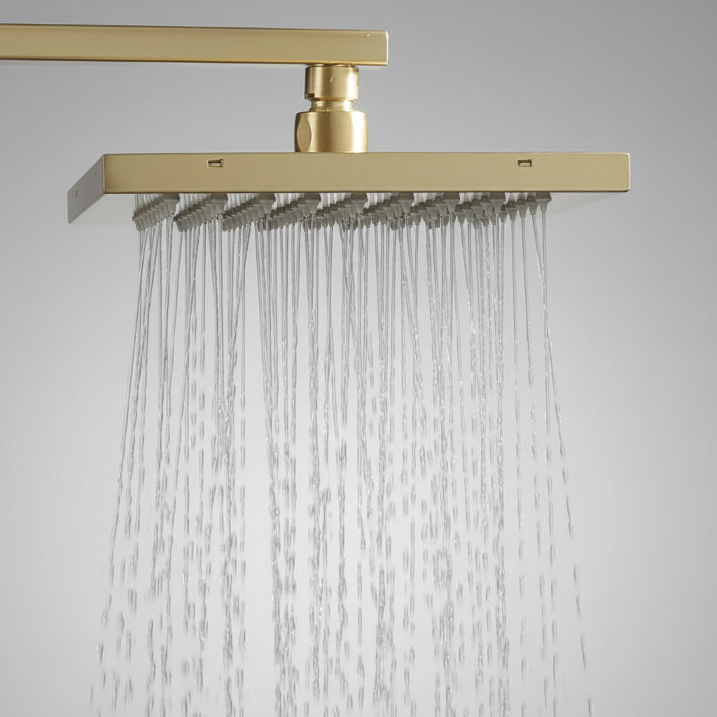 Windsor Complete Shower System – Brushed Gold | AllFixture