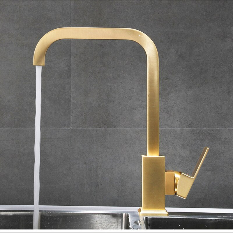 Tiqui™ Solid Brass Single Handle Kitchen Faucet