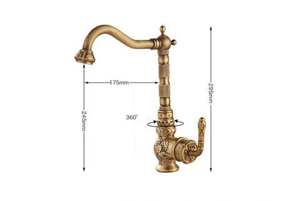 Single Handle Antique Bronze Faucet