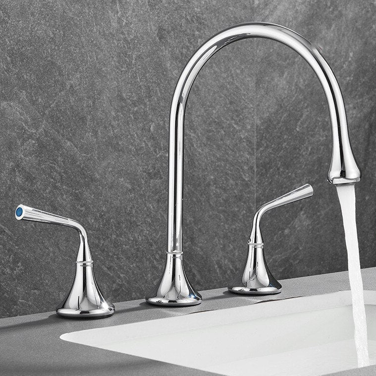 Maison Widespread Bathroom Faucet | Solid Brass, Dual-Handle | AllFixture