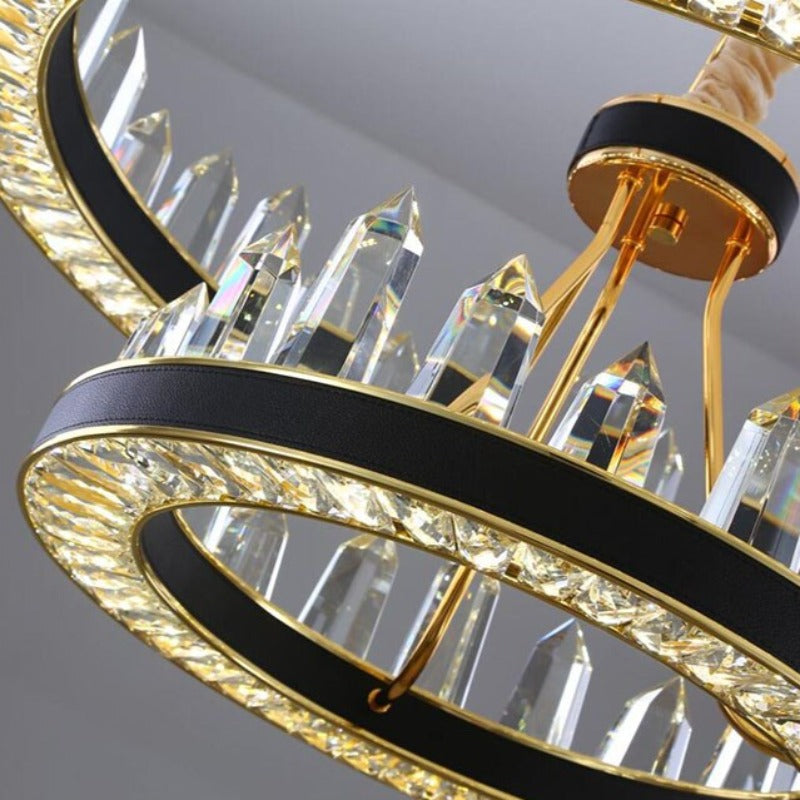 Villa 2-Tier Crystal Chandelier