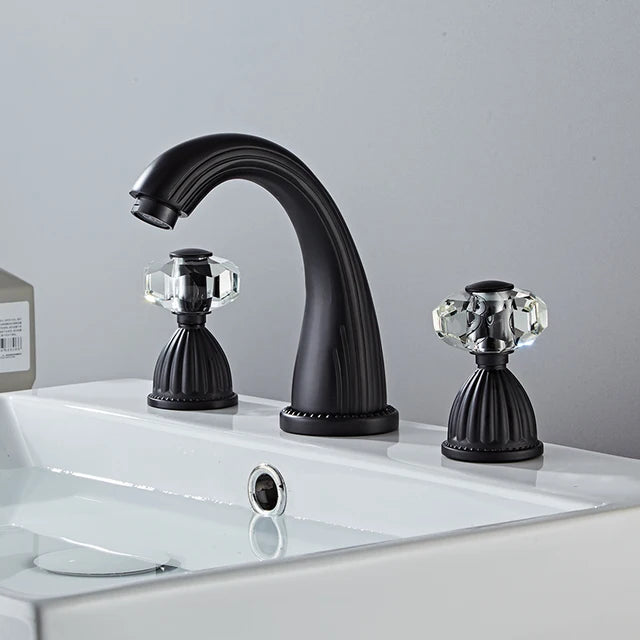 Widespread Basin Faucet - 3 Hole Bathroom Mixer Tap