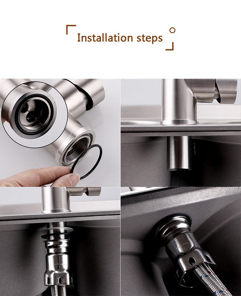 Deck Mounted Single Handle Bathroom Faucet