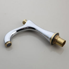 Polished Gold & Chrome Bathroom Sink Faucet