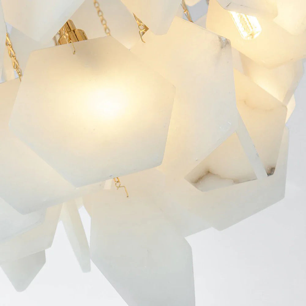 Moonshade Natural Marble Modern Pendant Chandelier