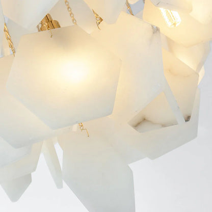 Moonshade Natural Marble Modern Pendant Chandelier