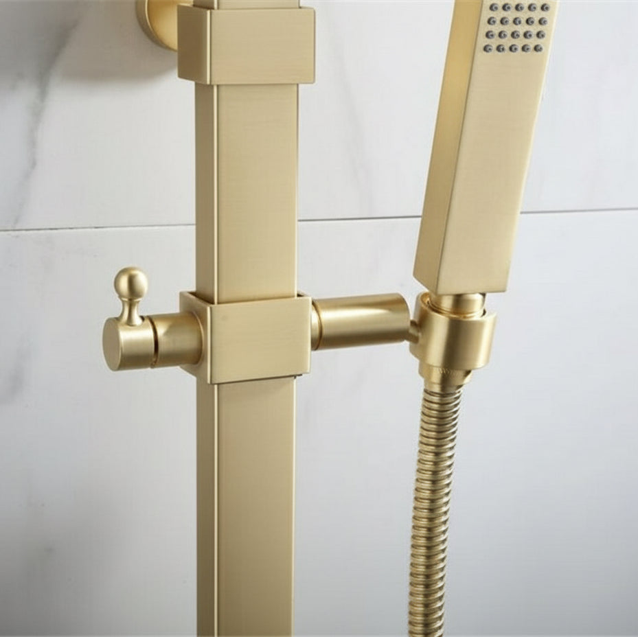Windsor Complete Shower System – Brushed Gold | AllFixture