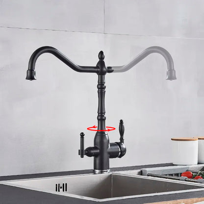 Contemporary Kitchen Faucet With Filtered Water Tap