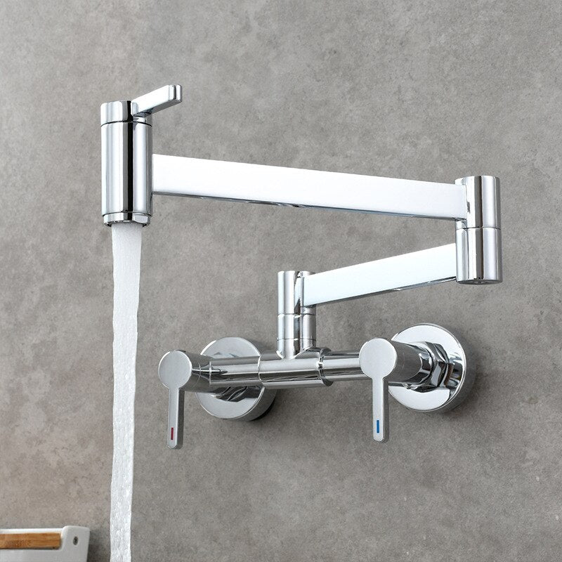 Wall Mounted Foldable Kitchen Pot Filler Faucet
