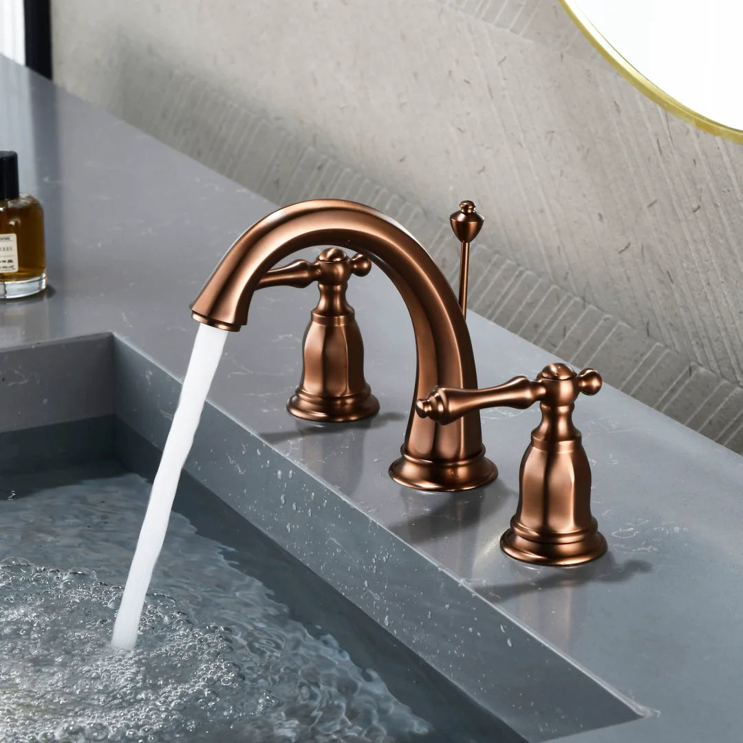 Kensington Widespread Bathroom Sink Faucet – Dual Handle | AllFixture