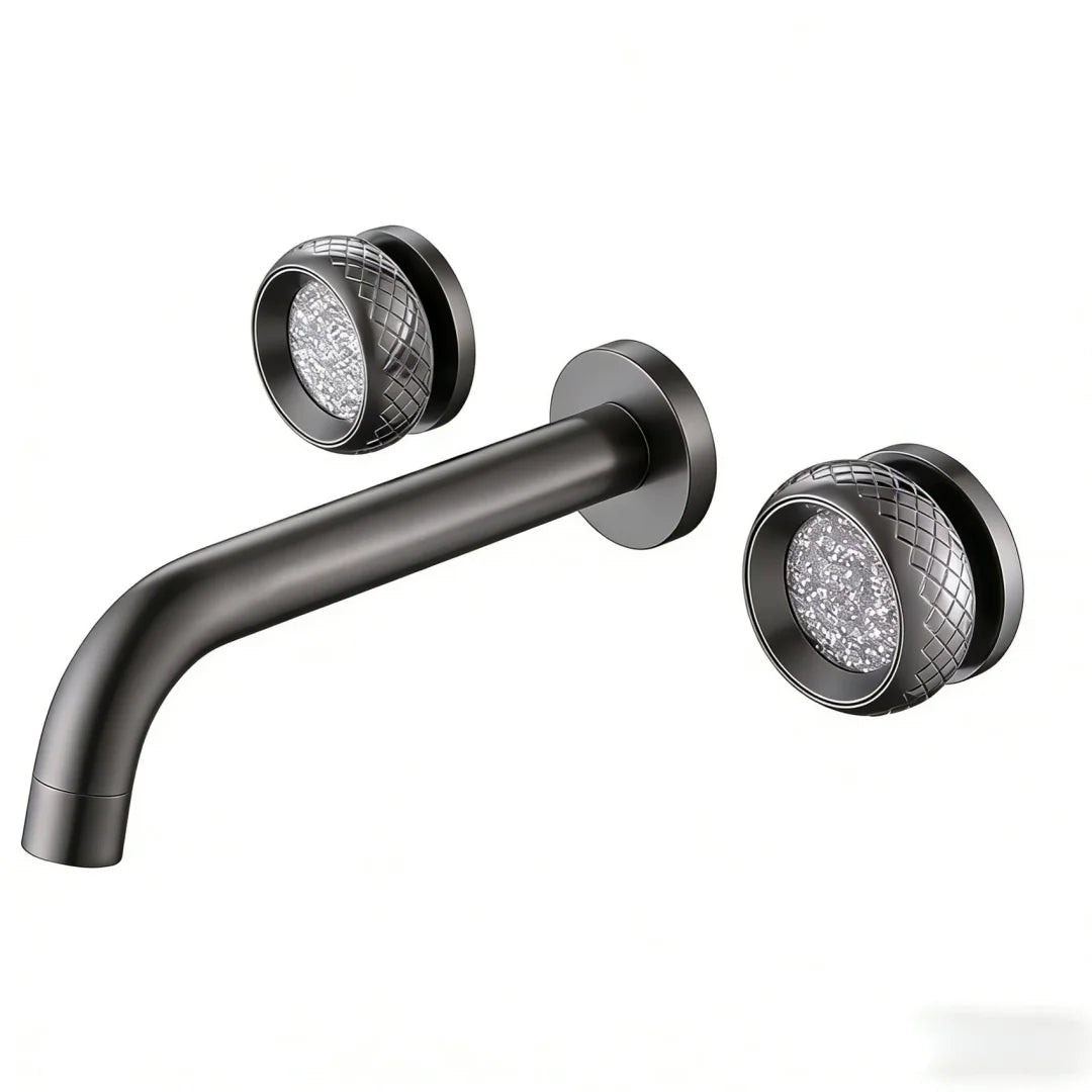 Kensington Widespread Bathroom Sink Faucet – Dual Handle Brass Faucet | AllFixture
