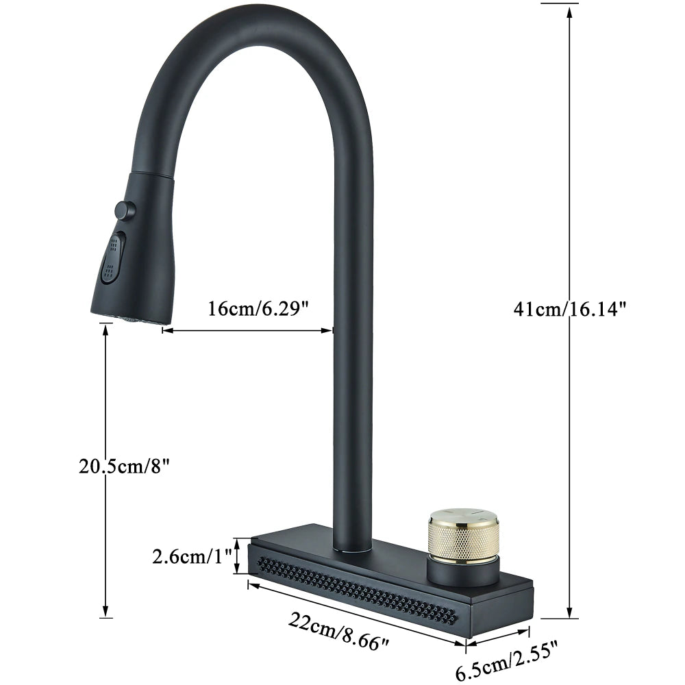 Rainfall Pull Out Spout Kitchen Faucet