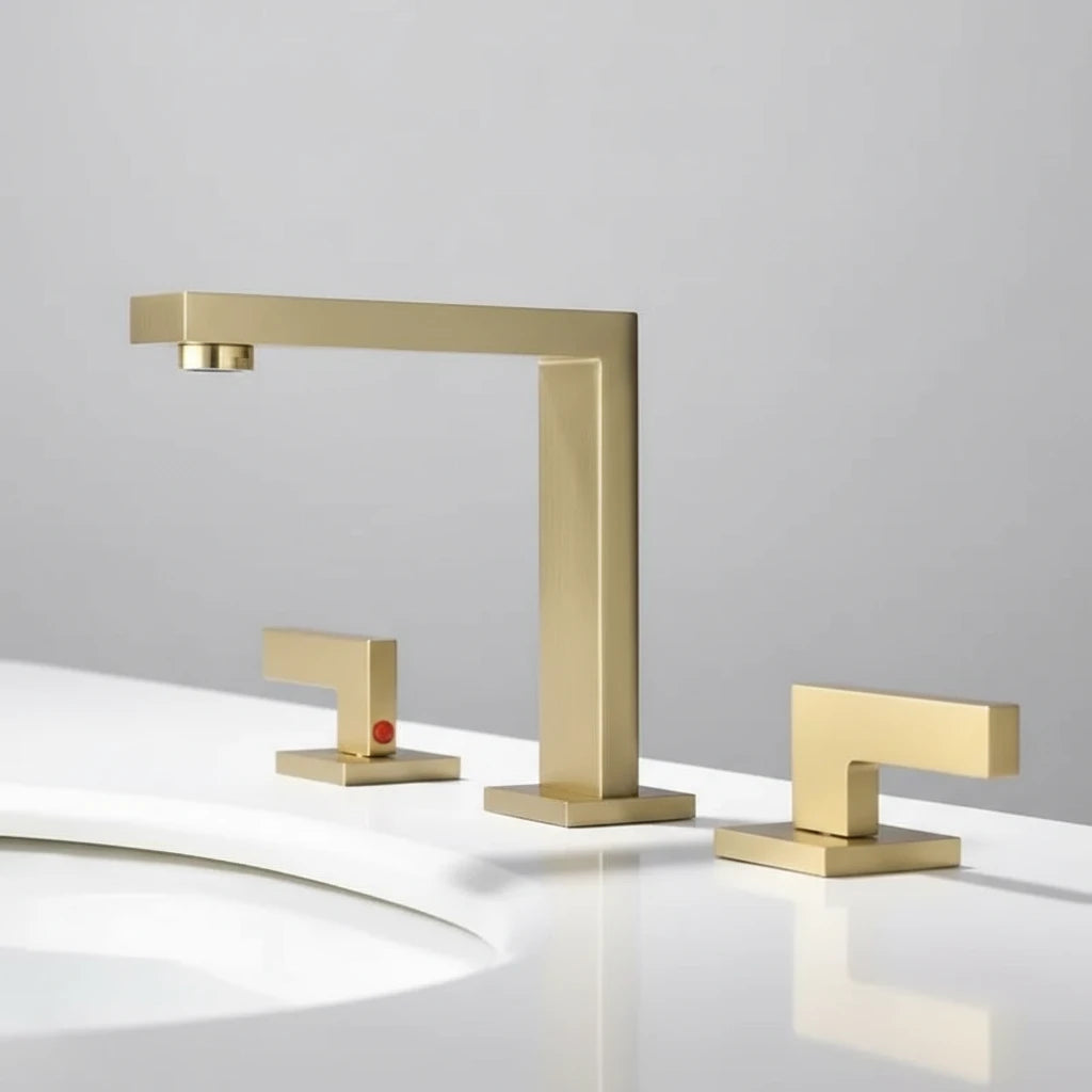 Windsor Widespread Bathroom Faucet – Solid Brass | AllFixture