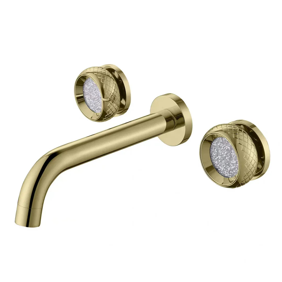 Kensington Widespread Bathroom Sink Faucet – Dual Handle Brass Faucet | AllFixture