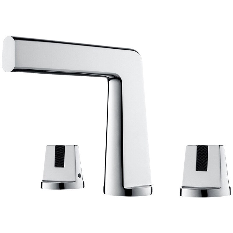 Solid Brass Dual Handle Bathroom Faucet