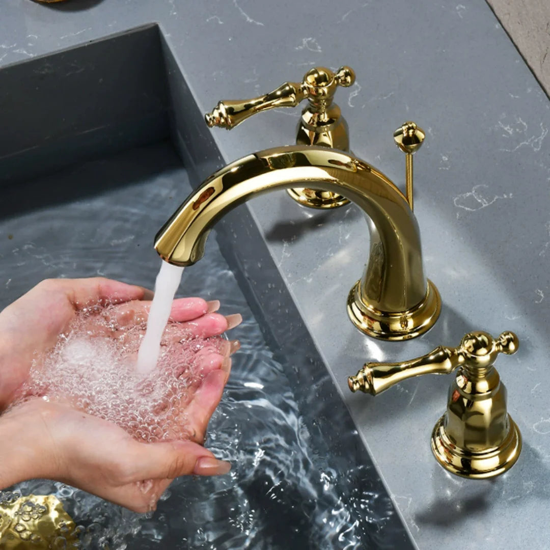 Kensington Widespread Bathroom Sink Faucet – Dual Handle | AllFixture