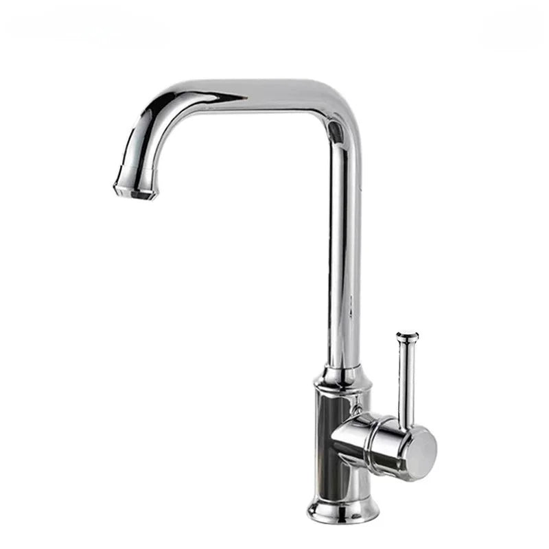 Maison Waterfall Single Handle Bathroom Sink Faucet | Modern Brass Faucet – AllFixture