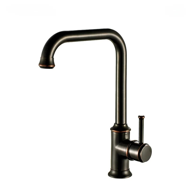Maison Waterfall Single Handle Bathroom Sink Faucet | Modern Brass Faucet – AllFixture