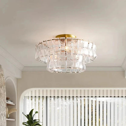 Riviera Vintage French Crystal Chandelier