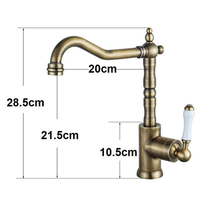 Single Handle Vintage Kitchen Sink Faucet