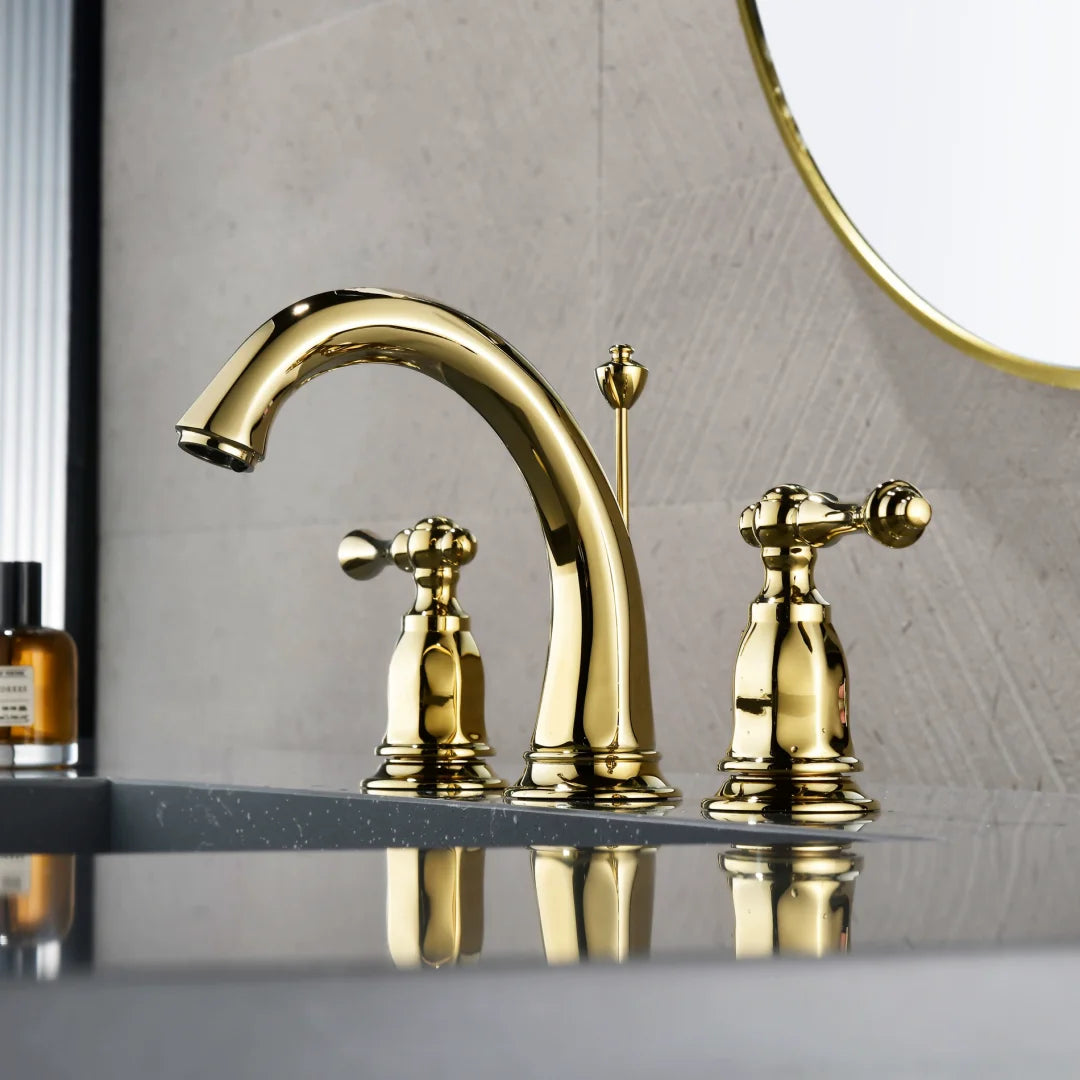 Kensington Widespread Bathroom Sink Faucet – Dual Handle | AllFixture