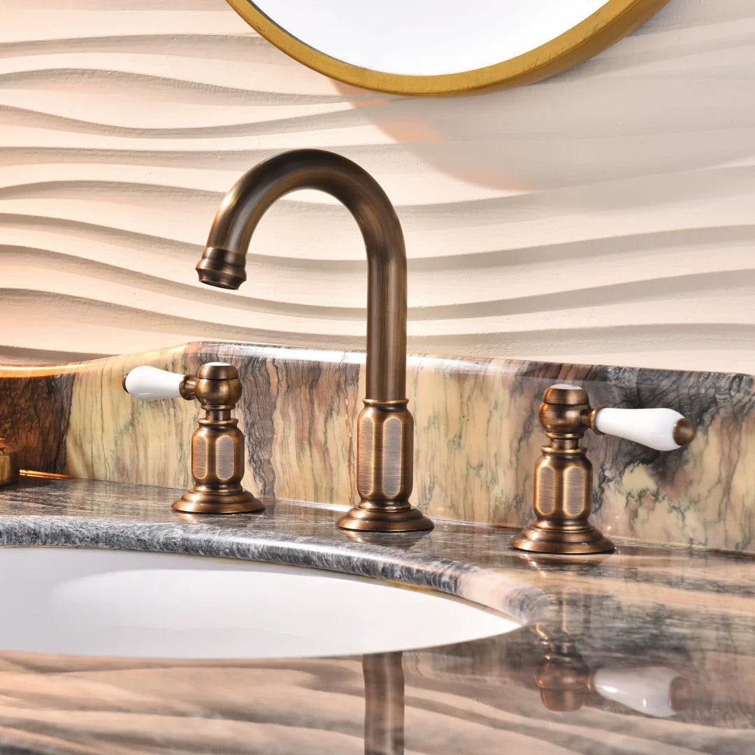 Kensington Widespread Bathroom Sink Faucet – Dual Handle | AllFixture