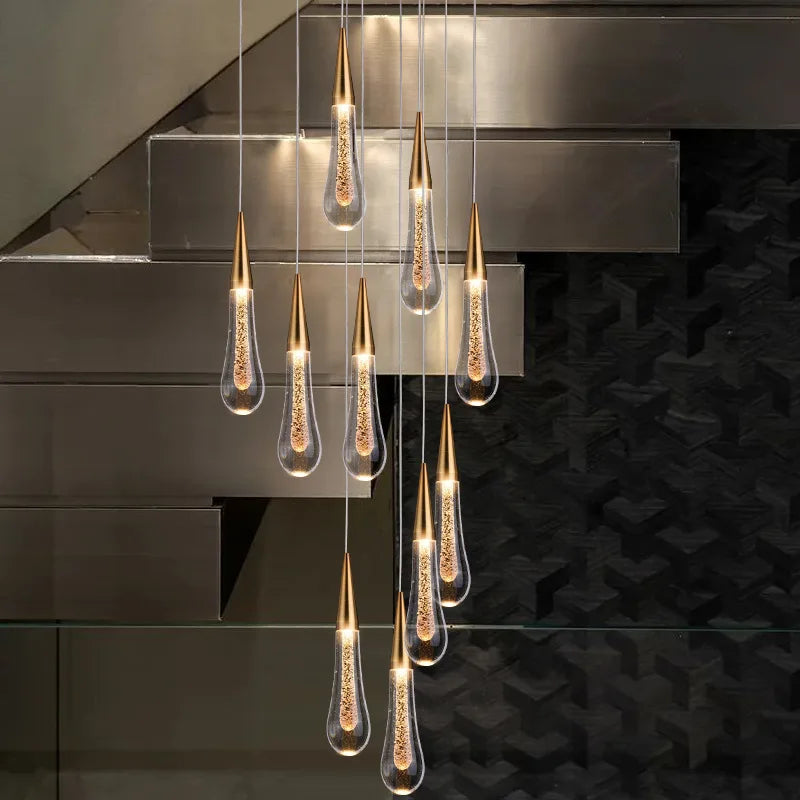 Water Drop Design Crystal Pendant Chandelier