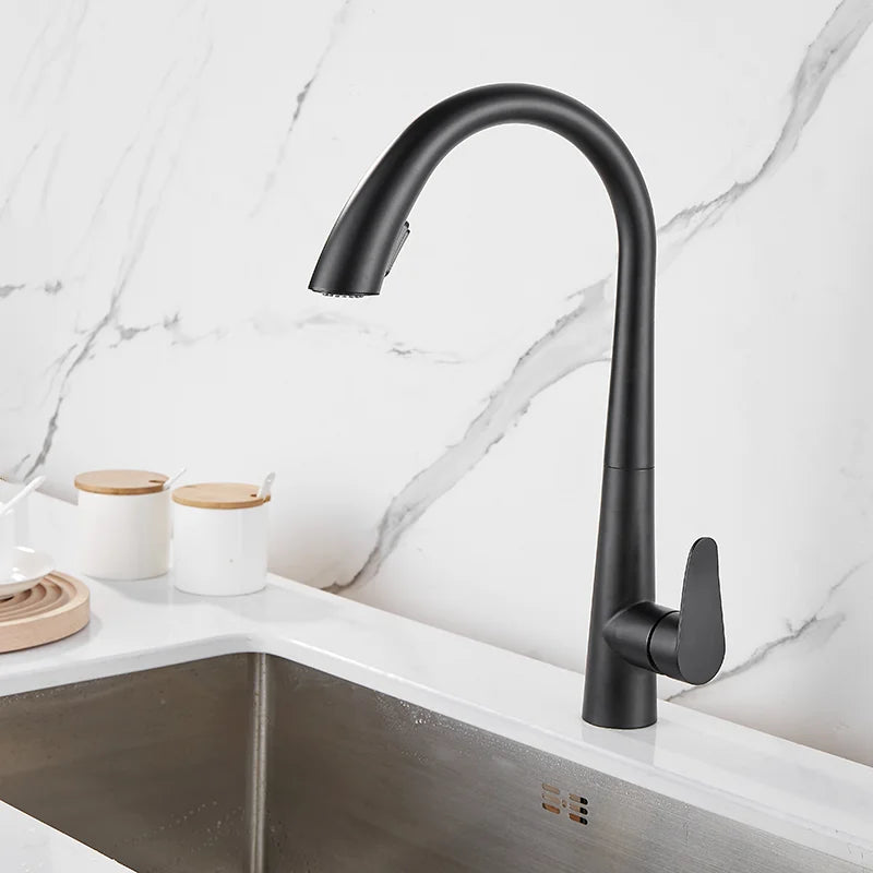 Single Lever Pull Out Spring Spout Faucet