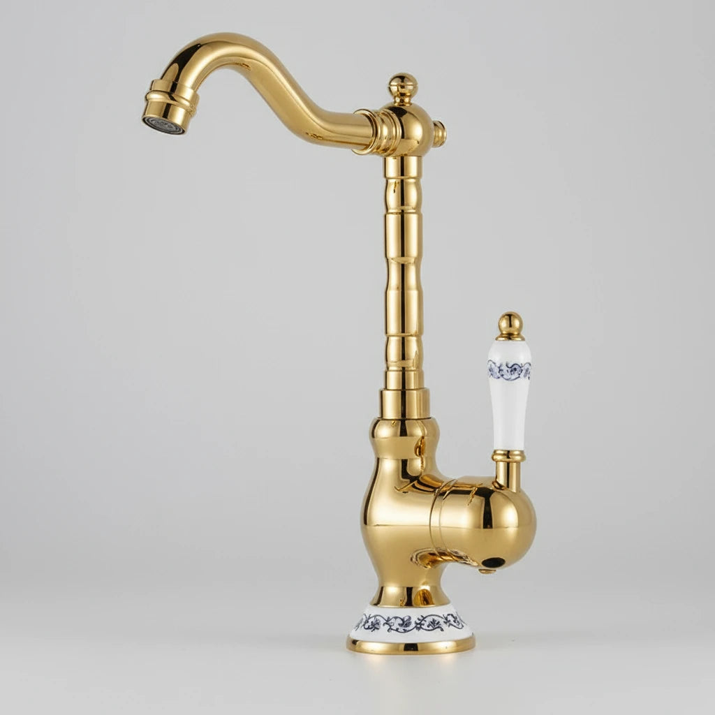 Heritage Brass Faucet – Tall Single Handle | AllFixture