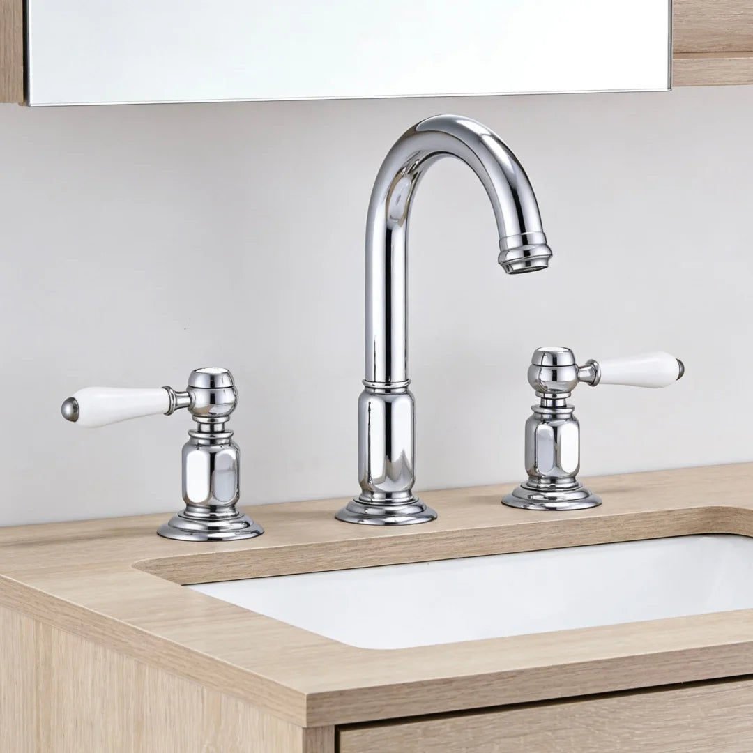 Kensington Widespread Bathroom Sink Faucet – Dual Handle | AllFixture