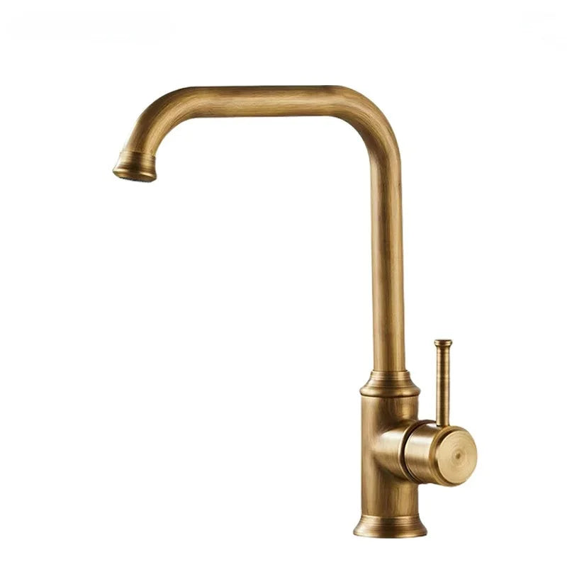 Maison Waterfall Single Handle Bathroom Sink Faucet | Modern Brass Faucet – AllFixture