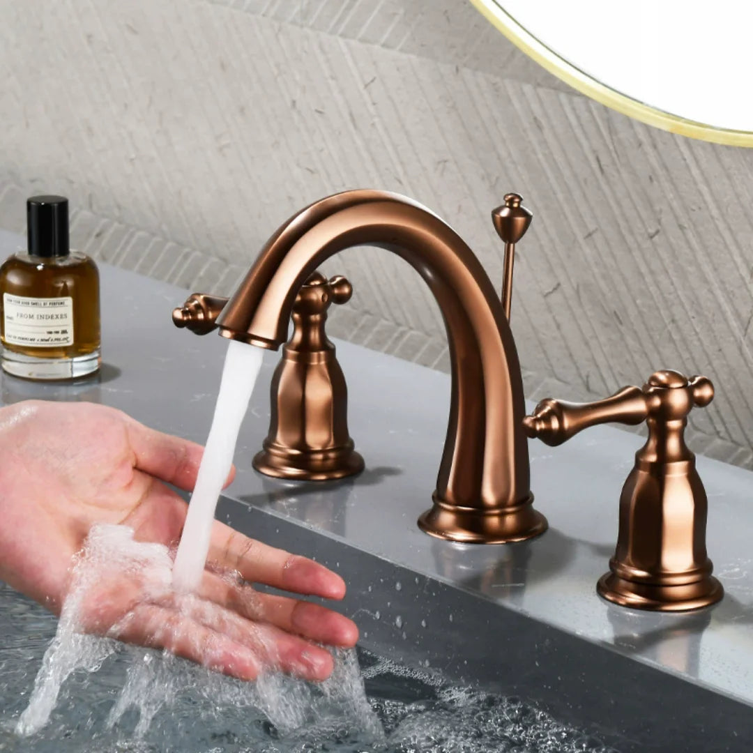 Kensington Widespread Bathroom Sink Faucet – Dual Handle | AllFixture