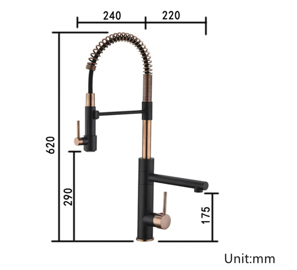 Tiqui™ Single Handle Pull Out Spout Kitchen Faucet