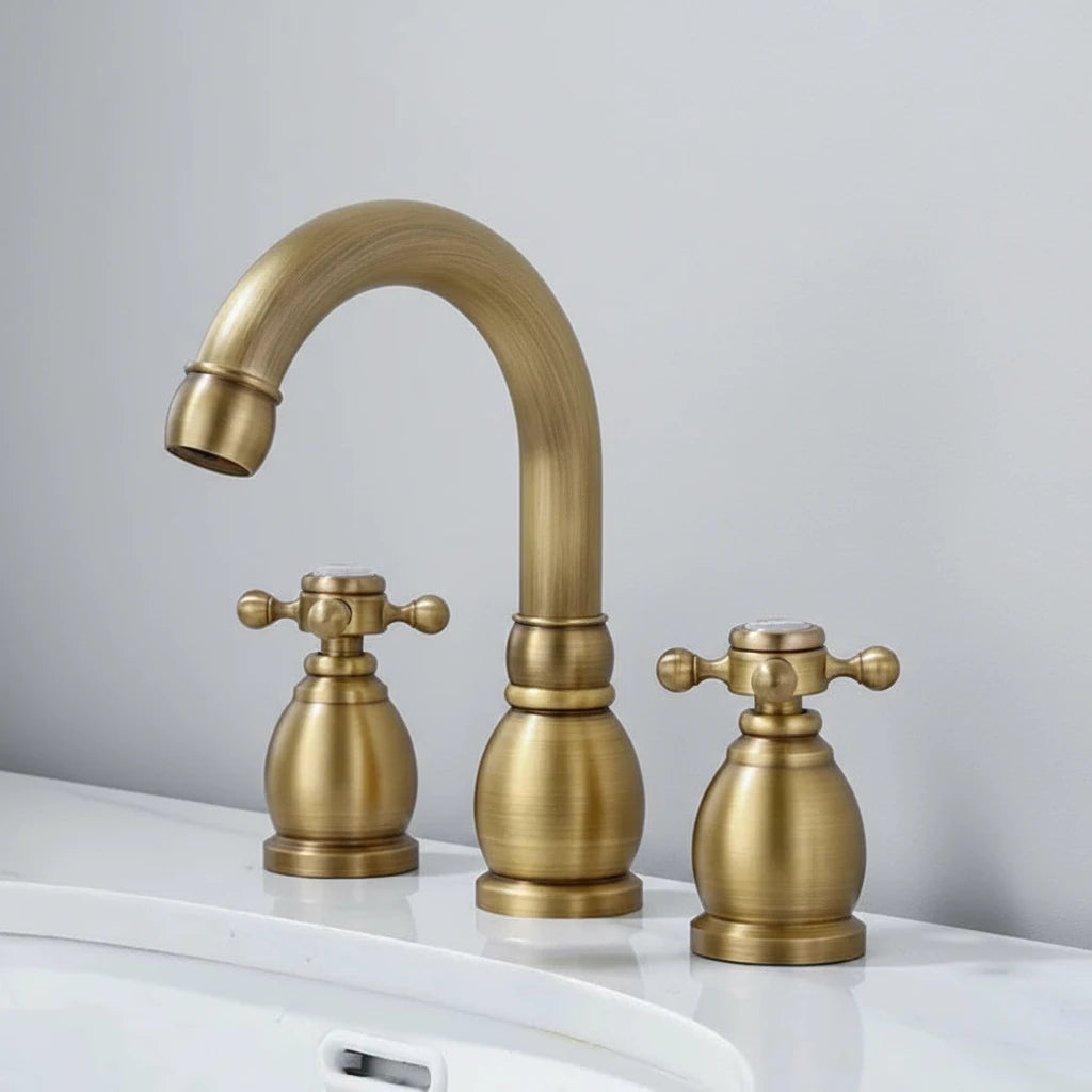 Maison Widespread Dual Handle Bathroom Faucet – Luxury Finish | AllFixture