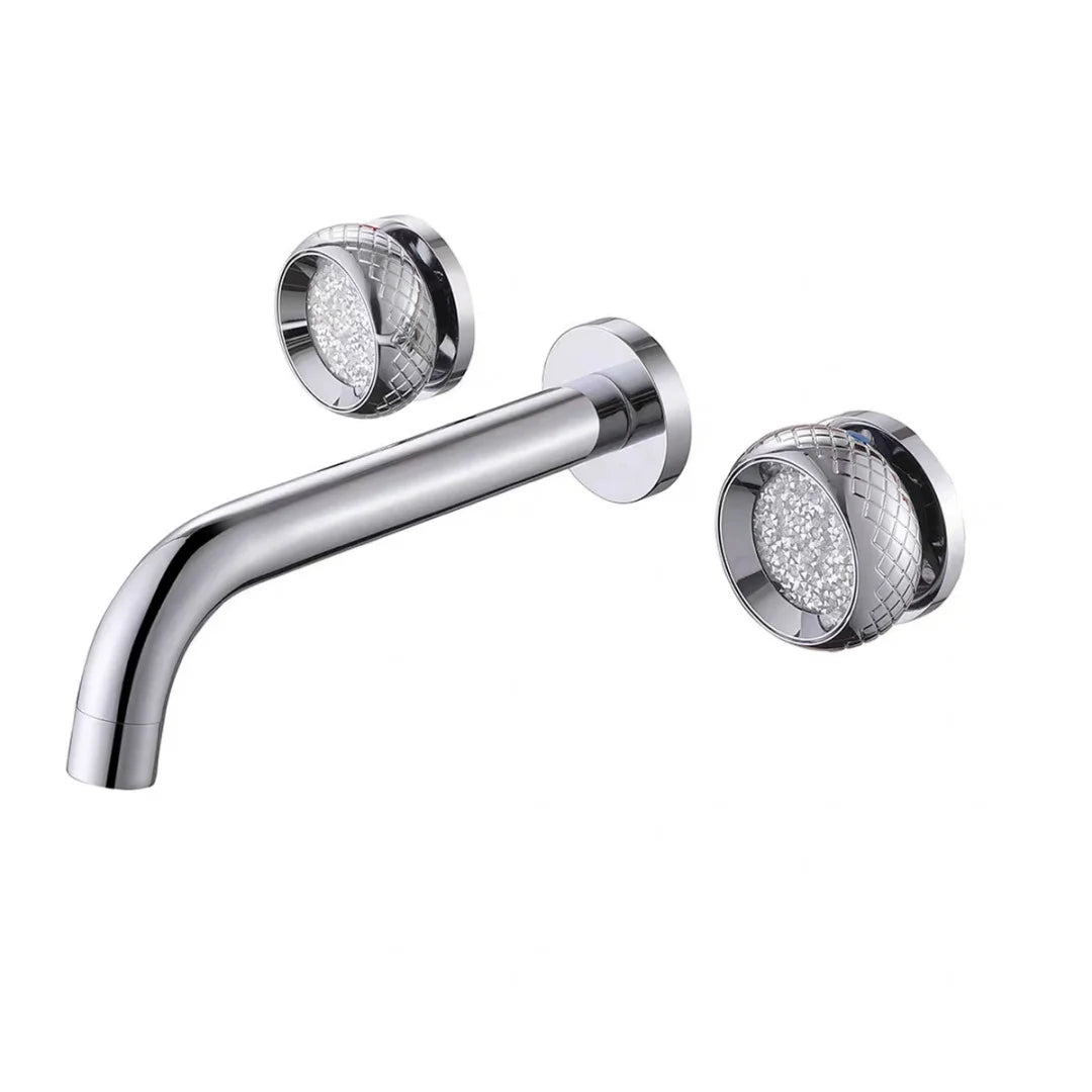 Kensington Widespread Bathroom Sink Faucet – Dual Handle Brass Faucet | AllFixture