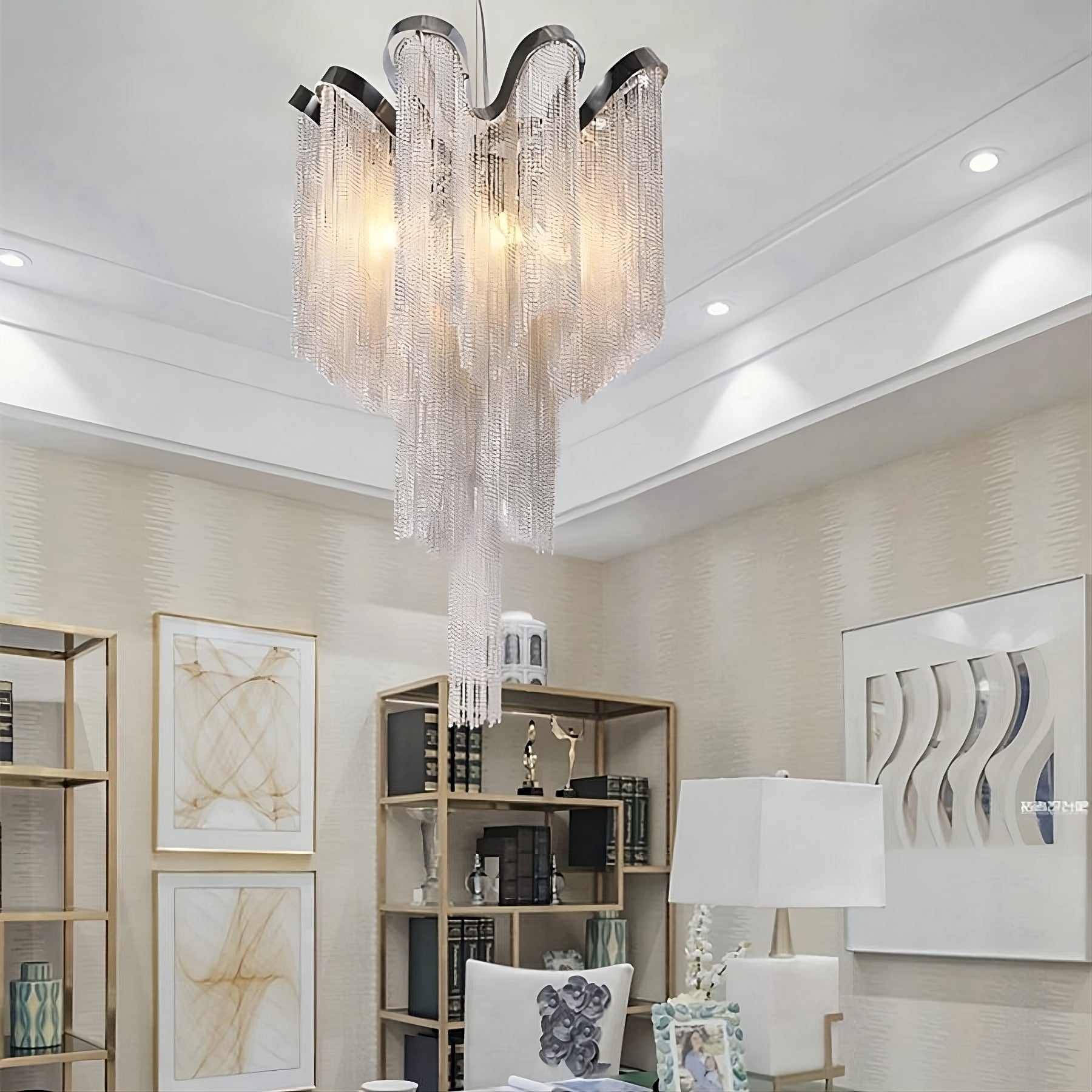 Cadena Chain Tassel Chandelier