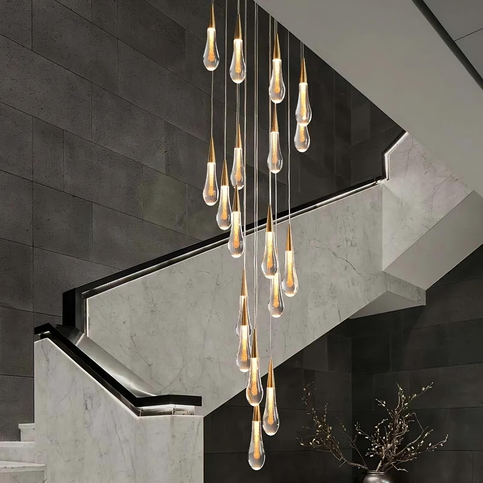 Water Drop Design Crystal Pendant Chandelier