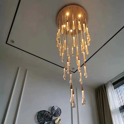 Water Drop Design Crystal Pendant Chandelier