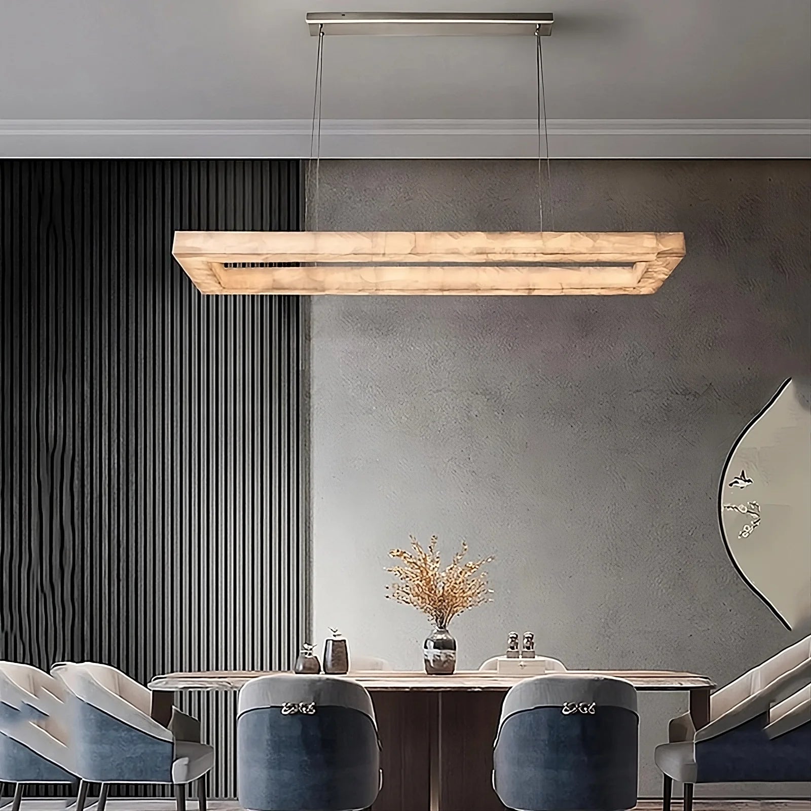 Moonshade Natural Marble Chandelier