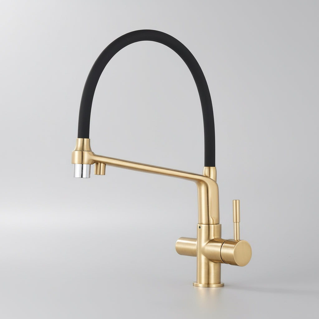 Windsor Kitchen Faucet With Purified Water Tap – Dual Handle | AllFixture